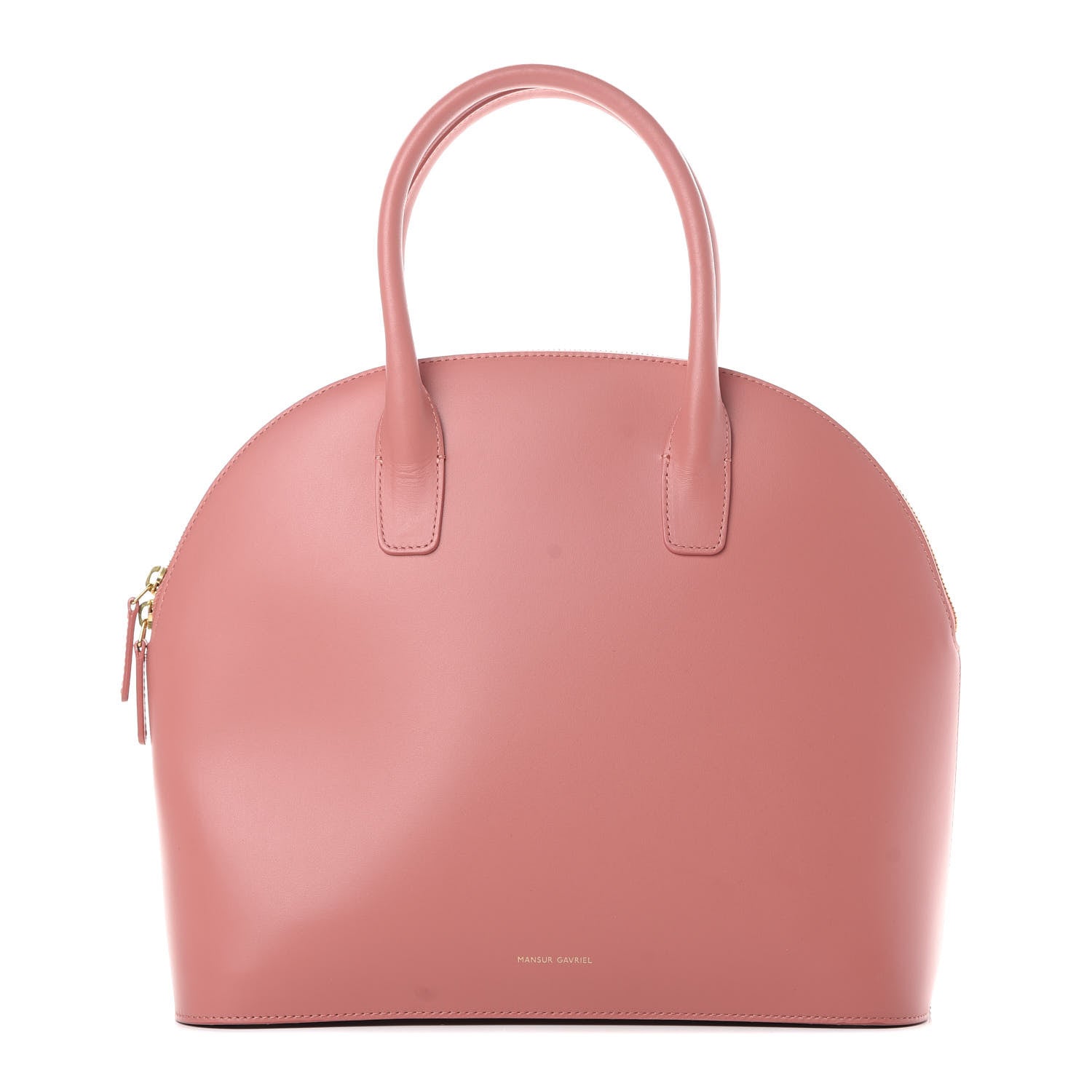 Mansur Gavriel Calfskin Top Handle Rounded Bag Blush 1 of 13