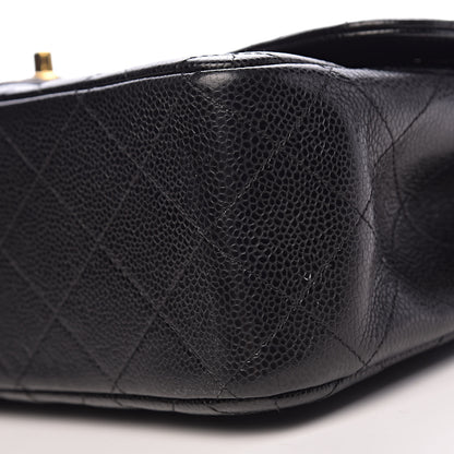 Chanel Caviar Quilted Jumbo Double Flap Black 12 of 13