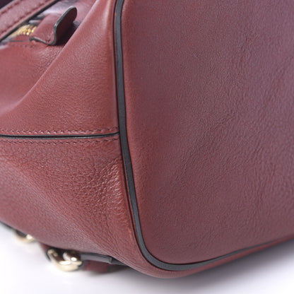 Chloe Suede Calfskin Medium Faye Backpack Sienna Red 6 of 14