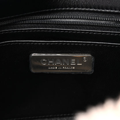Chanel Shearling Lambskin Large Fluffy Tartan Single Flap Pink Black 6 of 10