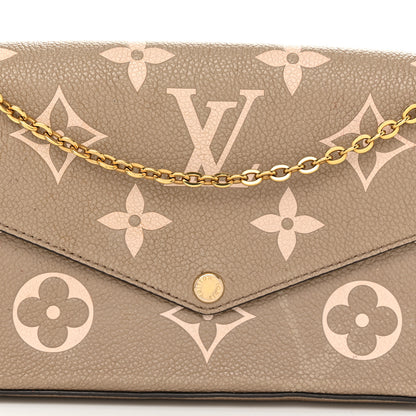 Louis Vuitton Empreinte Monogram Giant Felicie Pochette Tourterelle Creme 7 of 13
