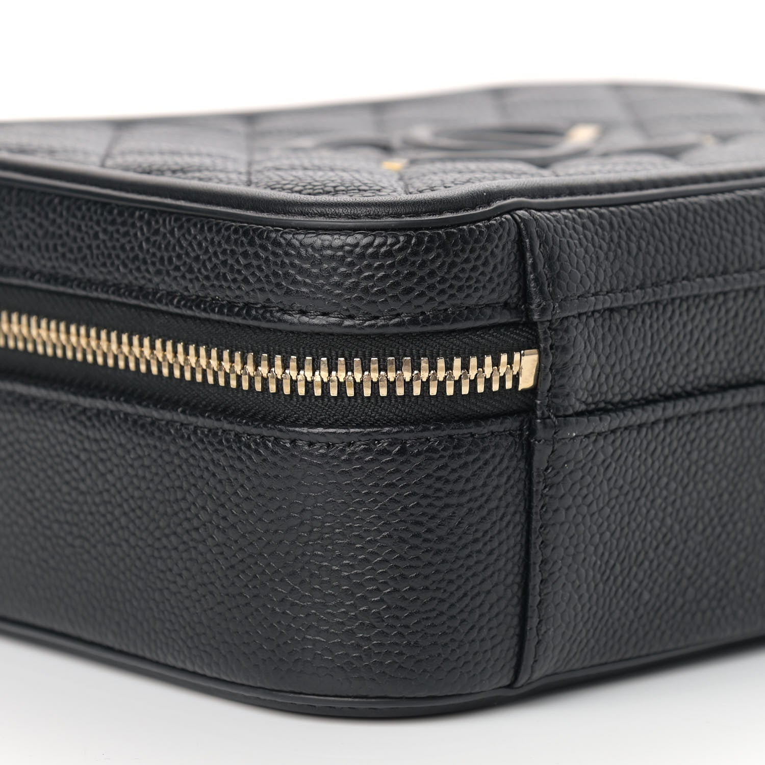 Chanel Caviar Quilted Medium CC Filigree Vanity Case Black 8 of 9