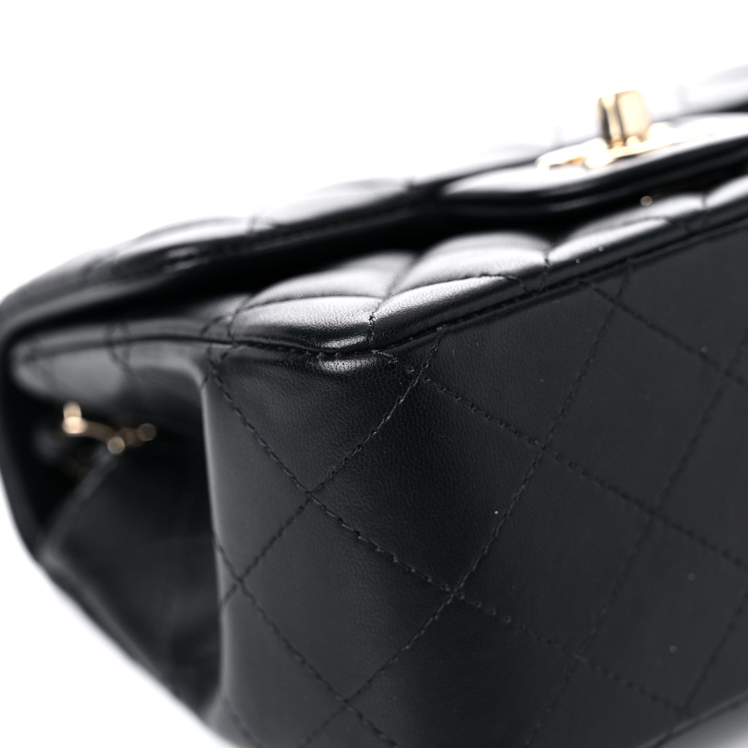 Chanel Lambskin Quilted Mini Square Flap Black 8 of 17
