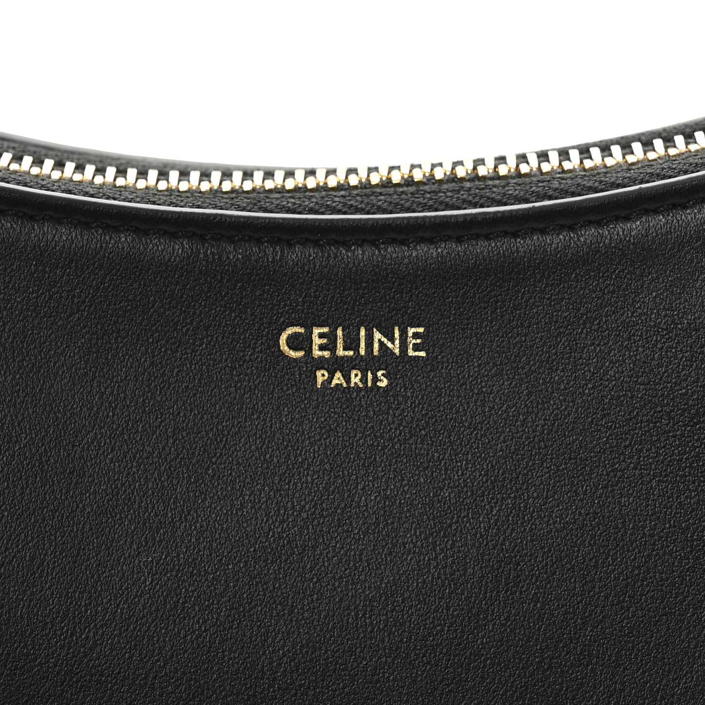 Smooth Calfskin Medium Strap Ava Shoulder Bag Black