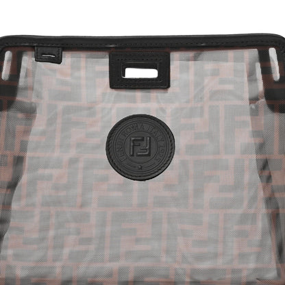 Fendi Mesh Vitello Century FF 1974 Mini Peekaboo Defender Cover Marrone Black Ebano 9 of 12