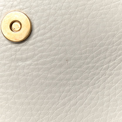 Valentino Garavani Pebbled Calfskin Mini VRing Shoulder Bag Light Ivory 11 of 12