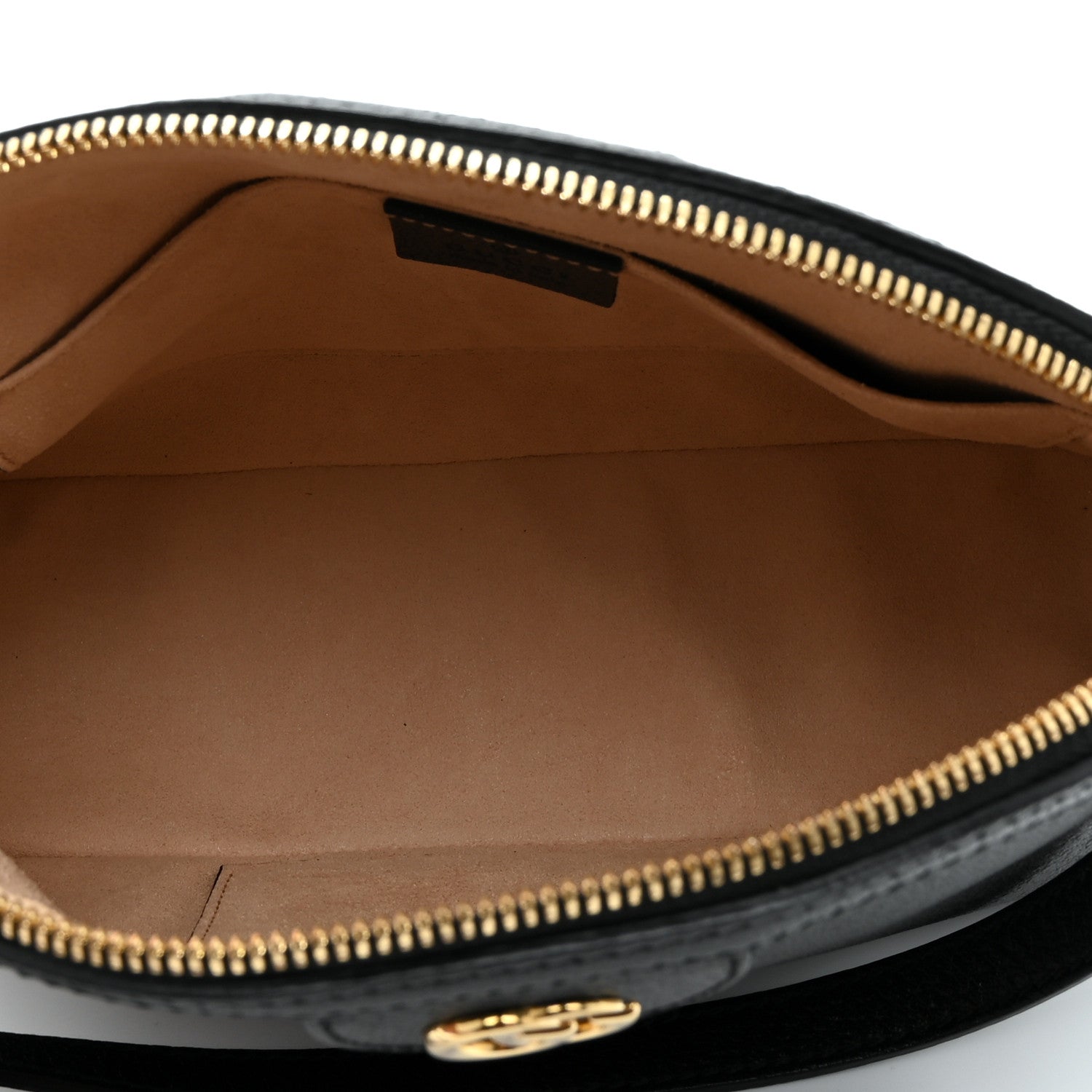 Gucci Calfskin GG Web Small Ophidia Dome Shoulder Bag Black 5 of 11