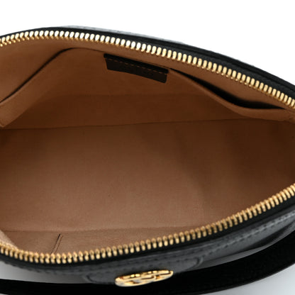 Gucci Calfskin GG Web Small Ophidia Dome Shoulder Bag Black 5 of 11