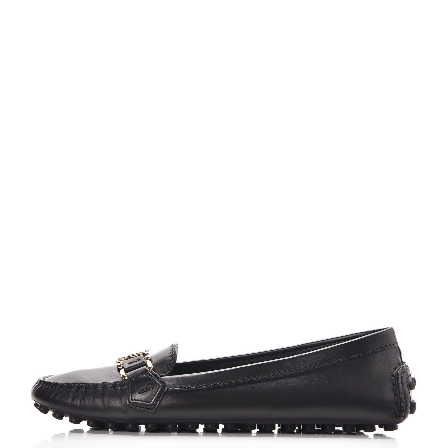 Louis Vuitton Calfskin Monte Carlo Moccasin Loafers 38.5 Black 1 of 9