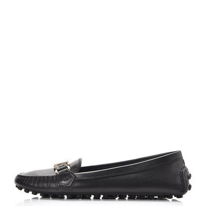 Louis Vuitton Calfskin Monte Carlo Moccasin Loafers 38.5 Black 1 of 9