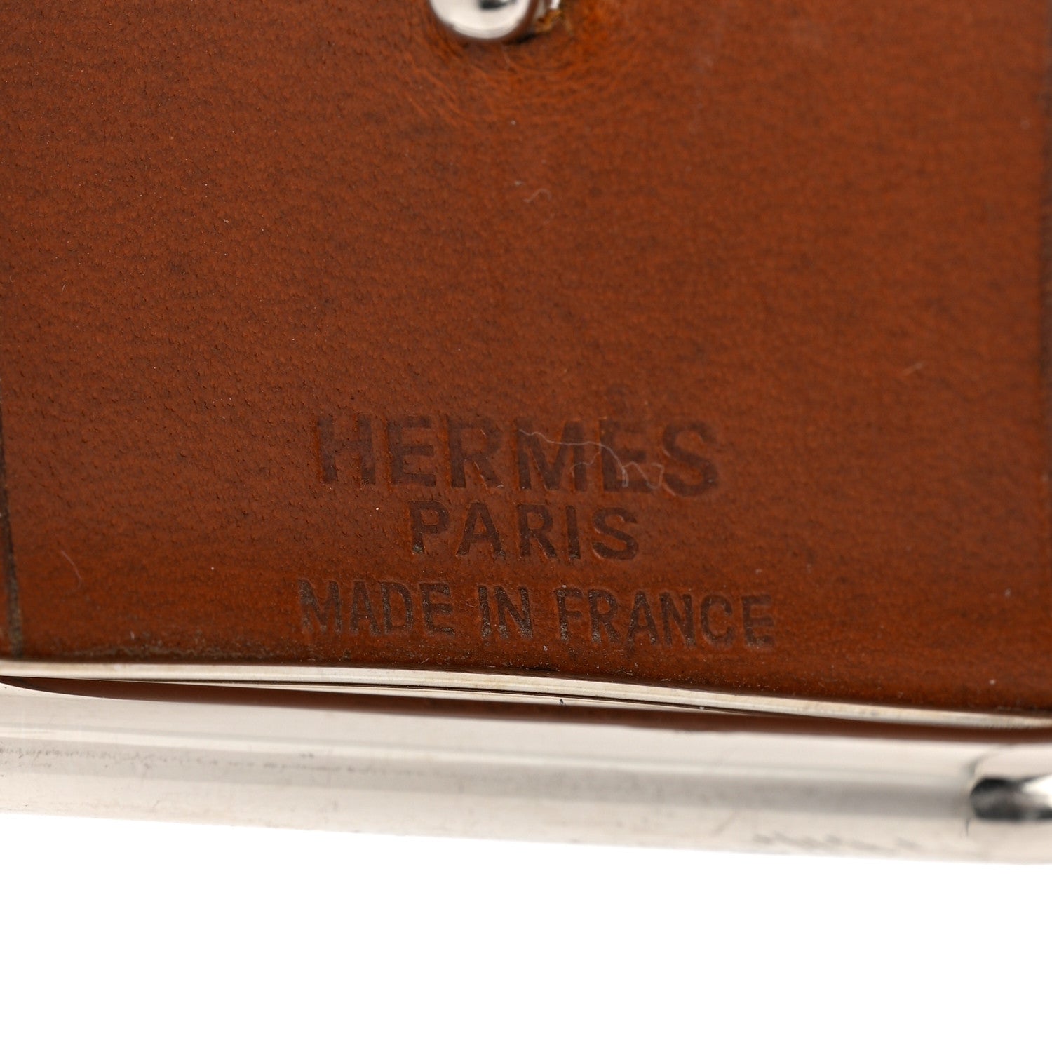 Hermes Barenia Cuff Bracelet PM Fauve 4 of 5
