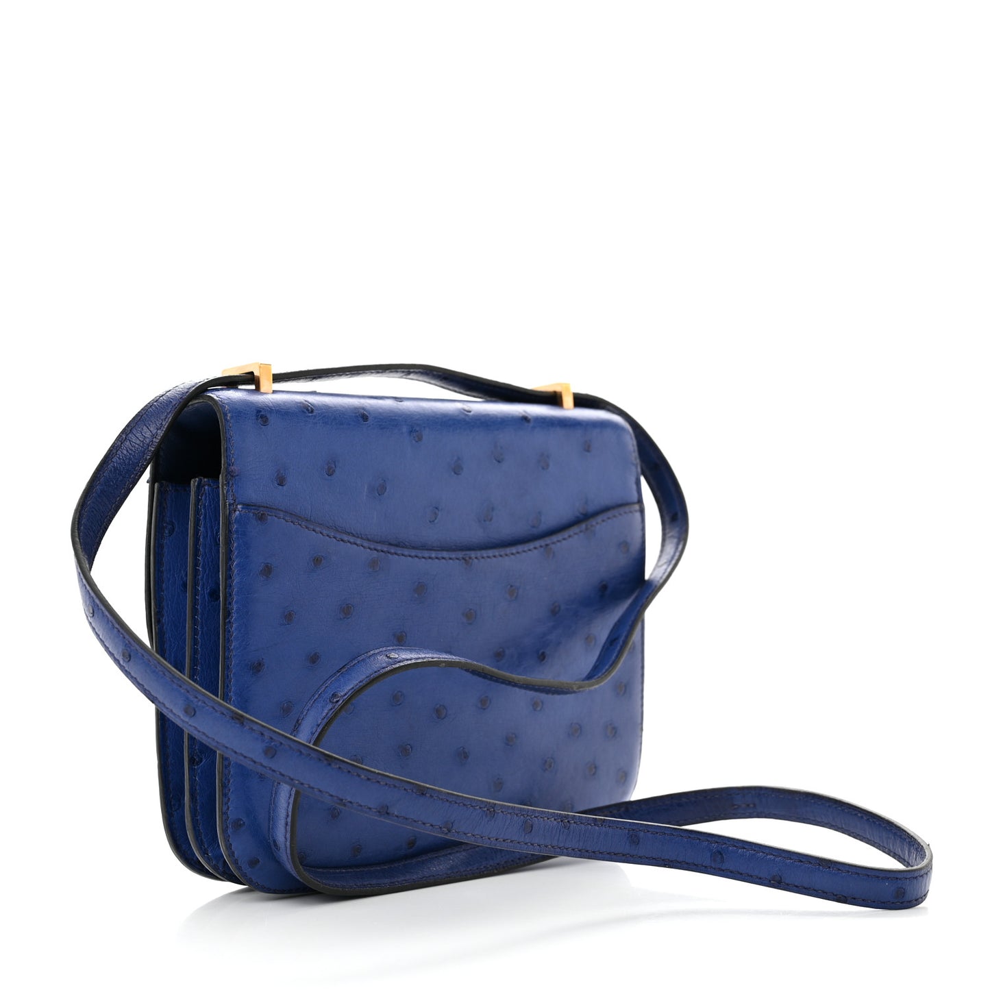 Ostrich Constance 18 Bleu Saphir