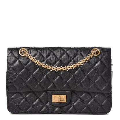 Chanel Aged Calfskin Quilted 2.55 Reissue 225 Flap Black 1 of 10