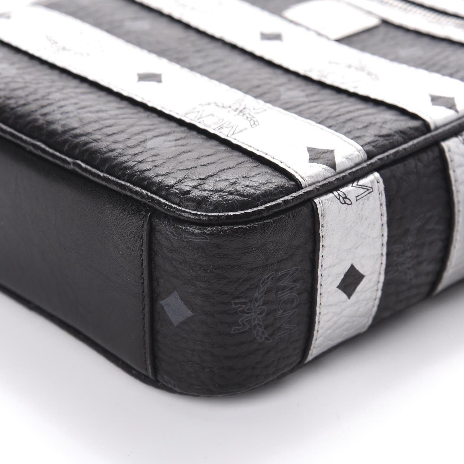 MCM Visetos Spot Crossbody Bag Black 8 of 8