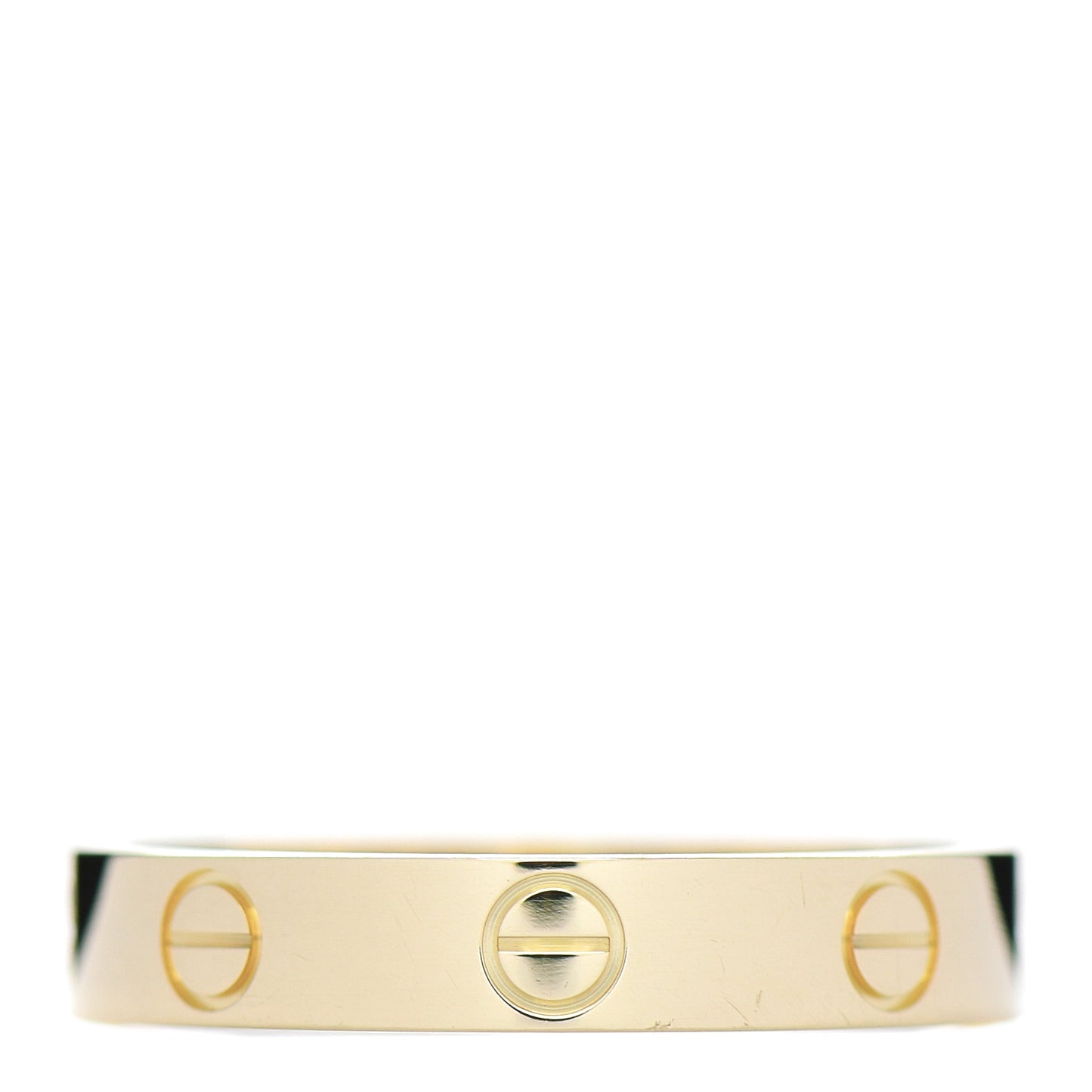 18K Yellow Gold 3.5mm LOVE Wedding Band Ring 55 7.25