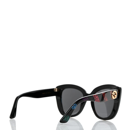 Gucci Acetate Glitter Sunglasses GG0327S Black 4 of 8