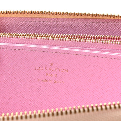 Louis Vuitton Damier Azur 2016 Christmas Animation Zippy Wallet Rose Ballerine 10 of 11