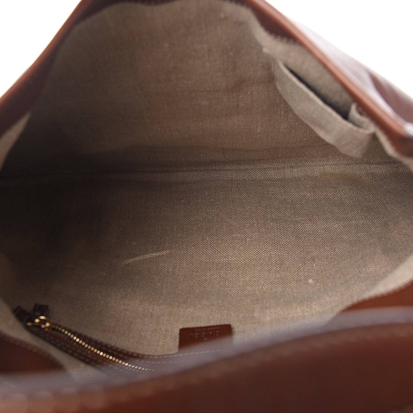 Calfskin Web Large Jackie O Bouvier Hobo Brown