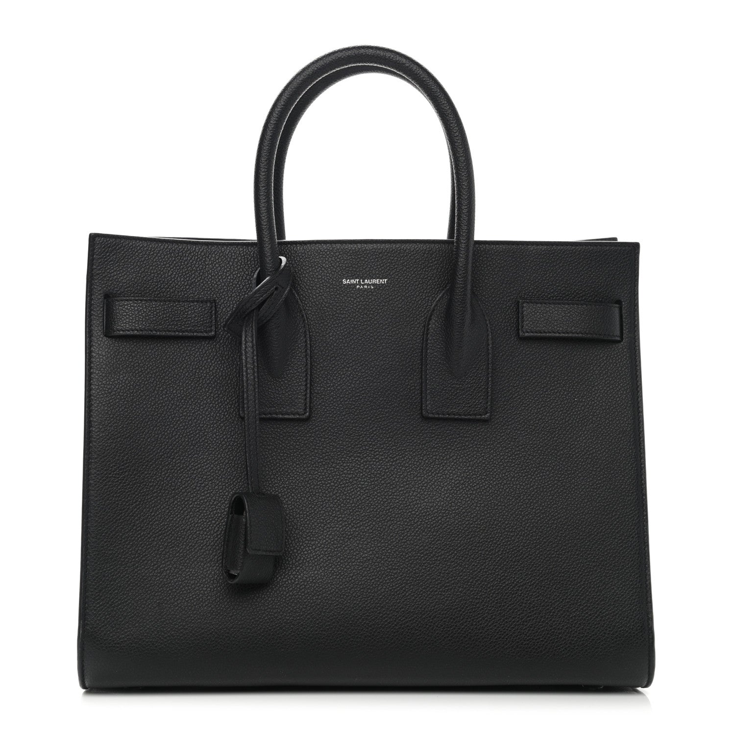 Saint Laurent Grained Calfskin Small Sac De Jour Black 1 of 12