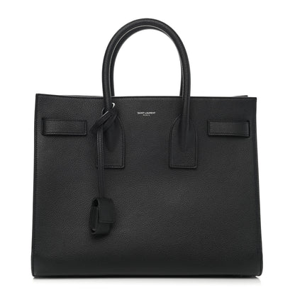 Saint Laurent Grained Calfskin Small Sac De Jour Black 1 of 12