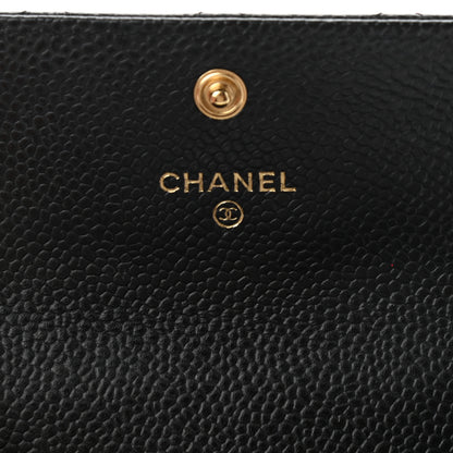 Chanel Caviar Quilted Flap Card Holder Black 6 of 10