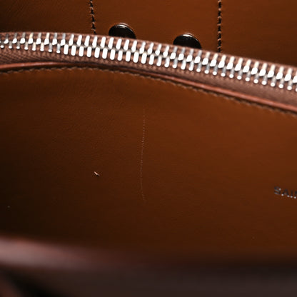 Saint Laurent Grained Calfskin Topstitch Small Sac De Jour Cognac 11 of 11