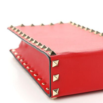 Valentino Garavani Calfskin Rockstud Phone Holder Red 8 of 10