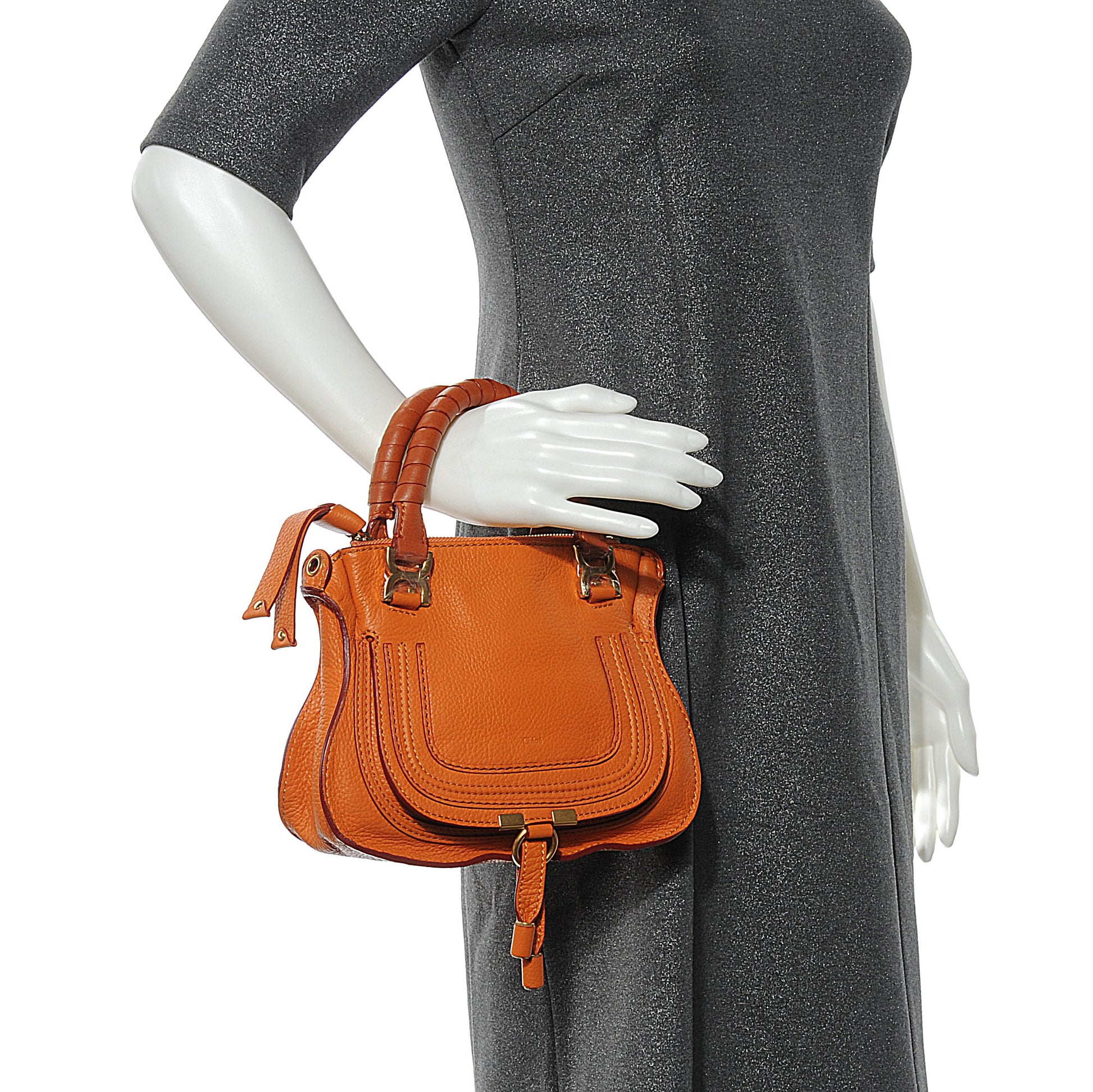 Chloe Calfskin Mini Marcie Satchel Indian Summer 2 of 11