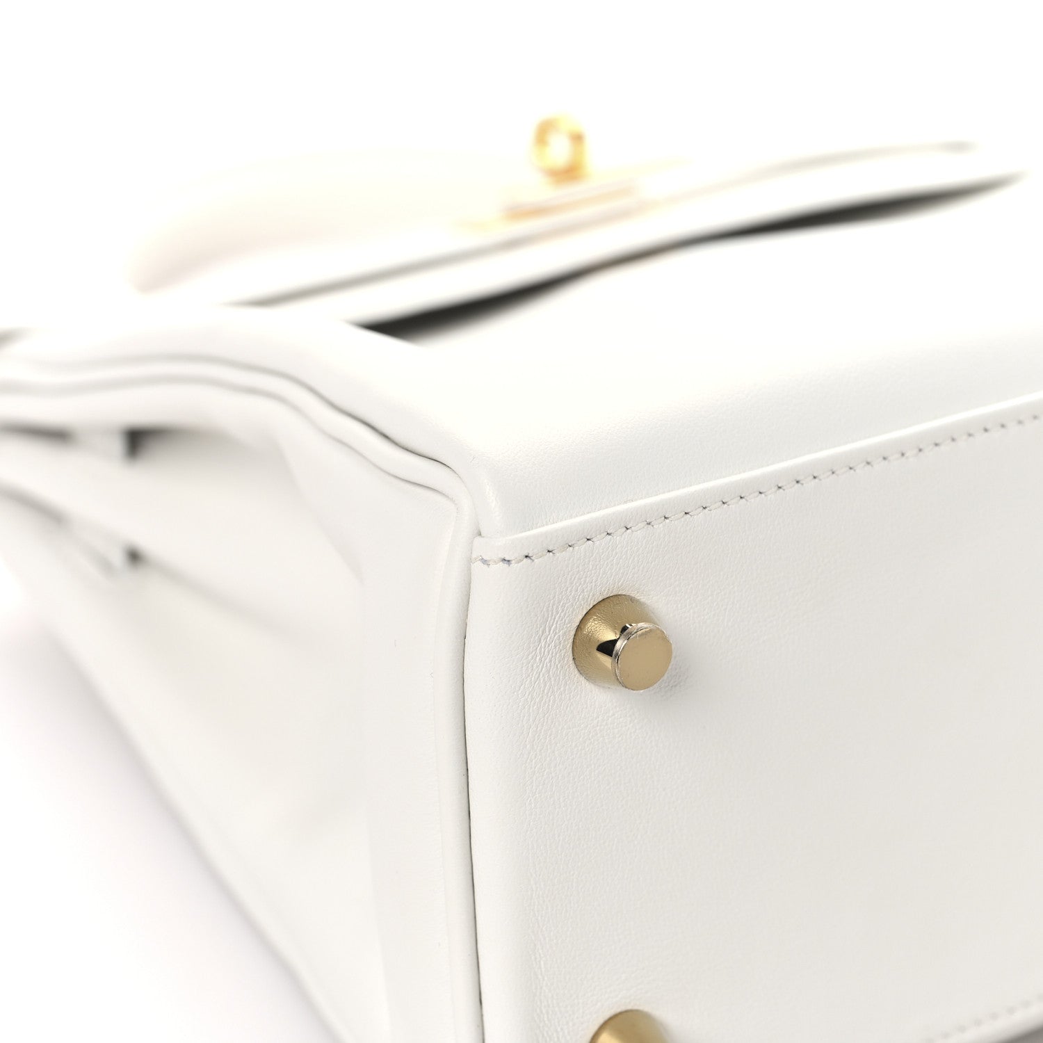 Hermes Swift Kelly Retourne 25 New White 9 of 13