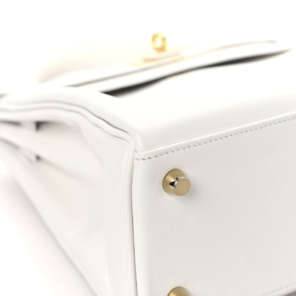 Hermes Swift Kelly Retourne 25 New White 9 of 13