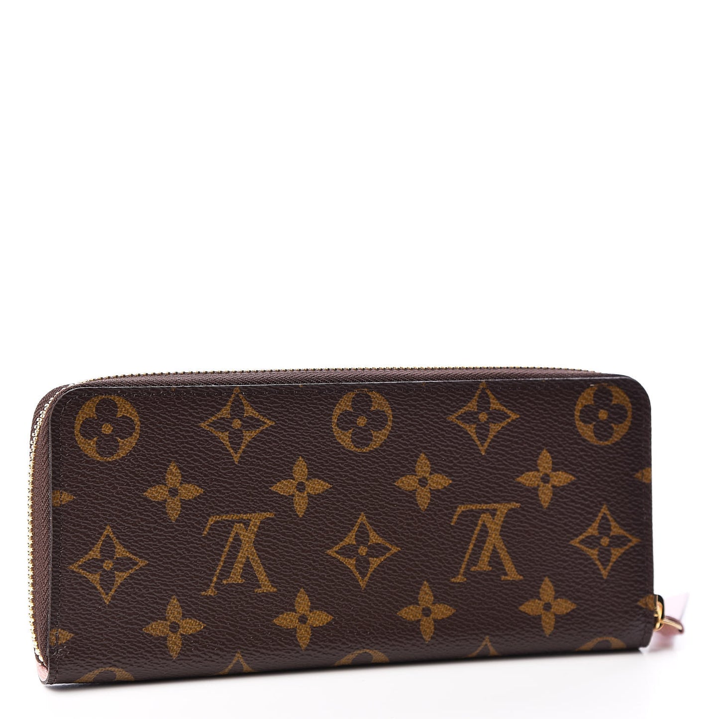 Monogram Clemence Wallet Rose Ballerine