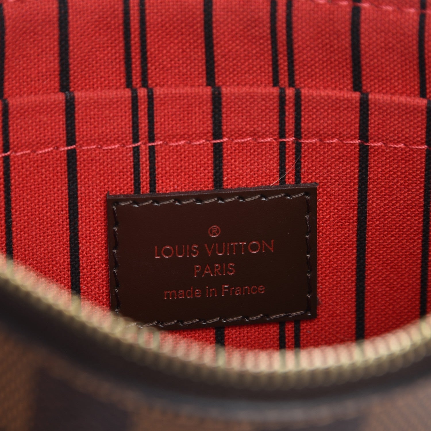 Louis Vuitton Damier Ebene Neverfull MM GM Pochette 6 of 7