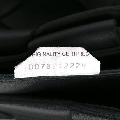 Bottega Veneta Lambskin Maxi Intrecciato Cassette Crossbody Bag Black 8 of 12