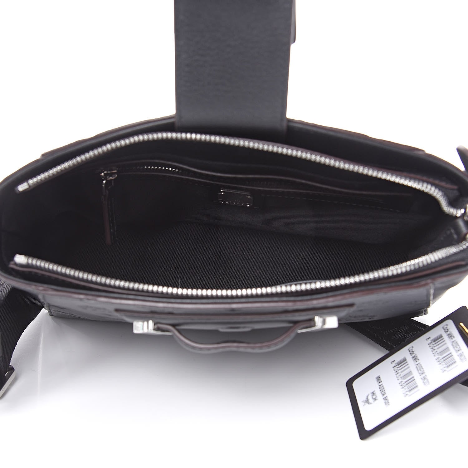 MCM Calfskin Ottomar Essential Crossbody Bag Black 5 of 10