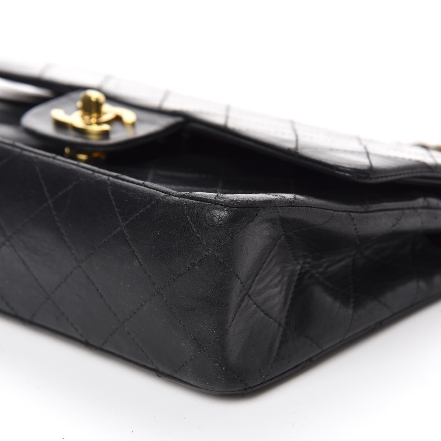 Chanel Lambskin Quilted Small Double Flap Black 7 of 15