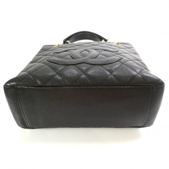 Chanel Caviar Petit Shopping Tote PST Black 4 of 12