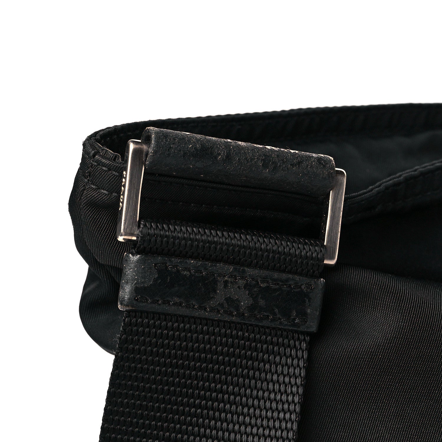 Prada Nylon Vela Flat Messenger Bag Black 11 of 13
