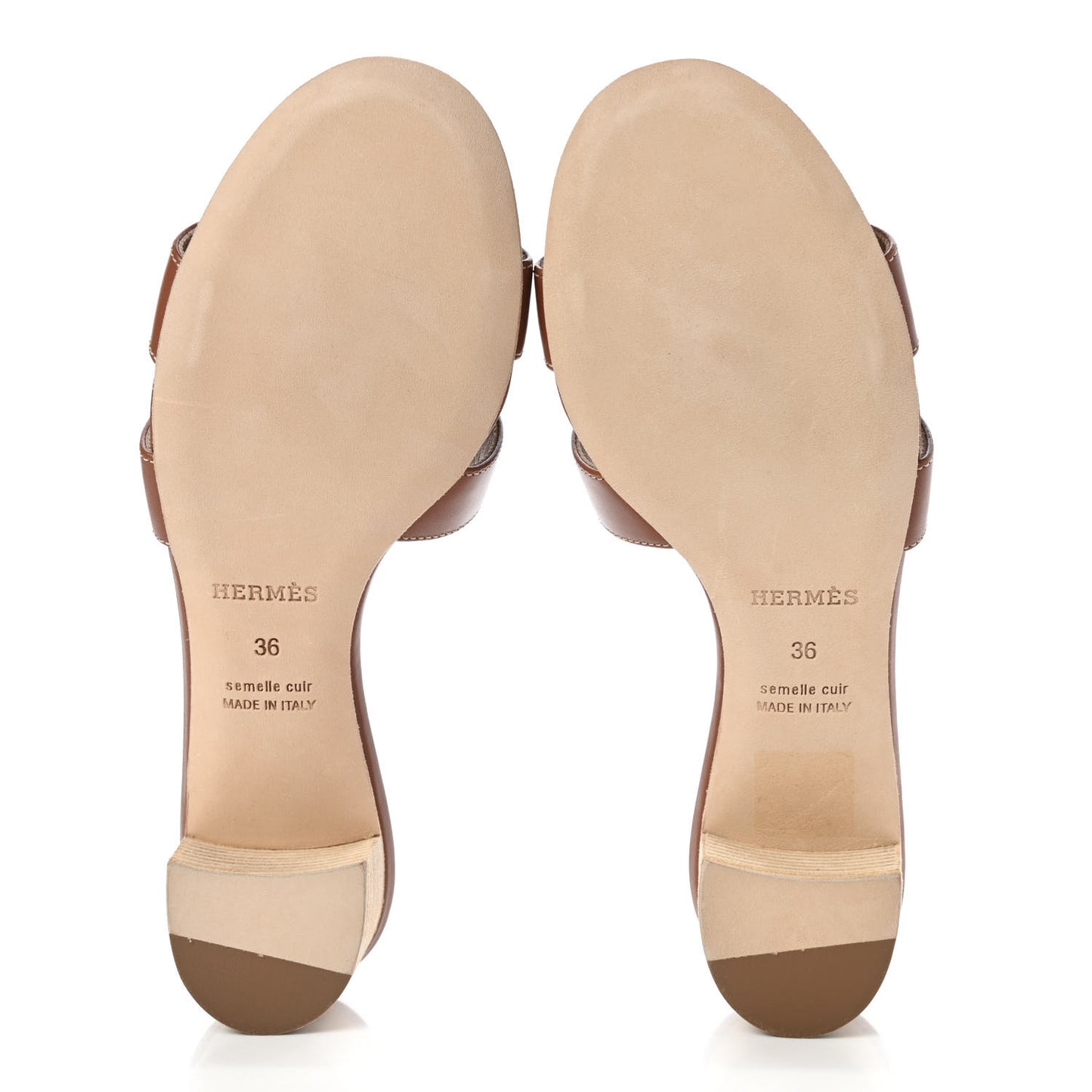 Calfskin Oasis Sandals 36 Gold