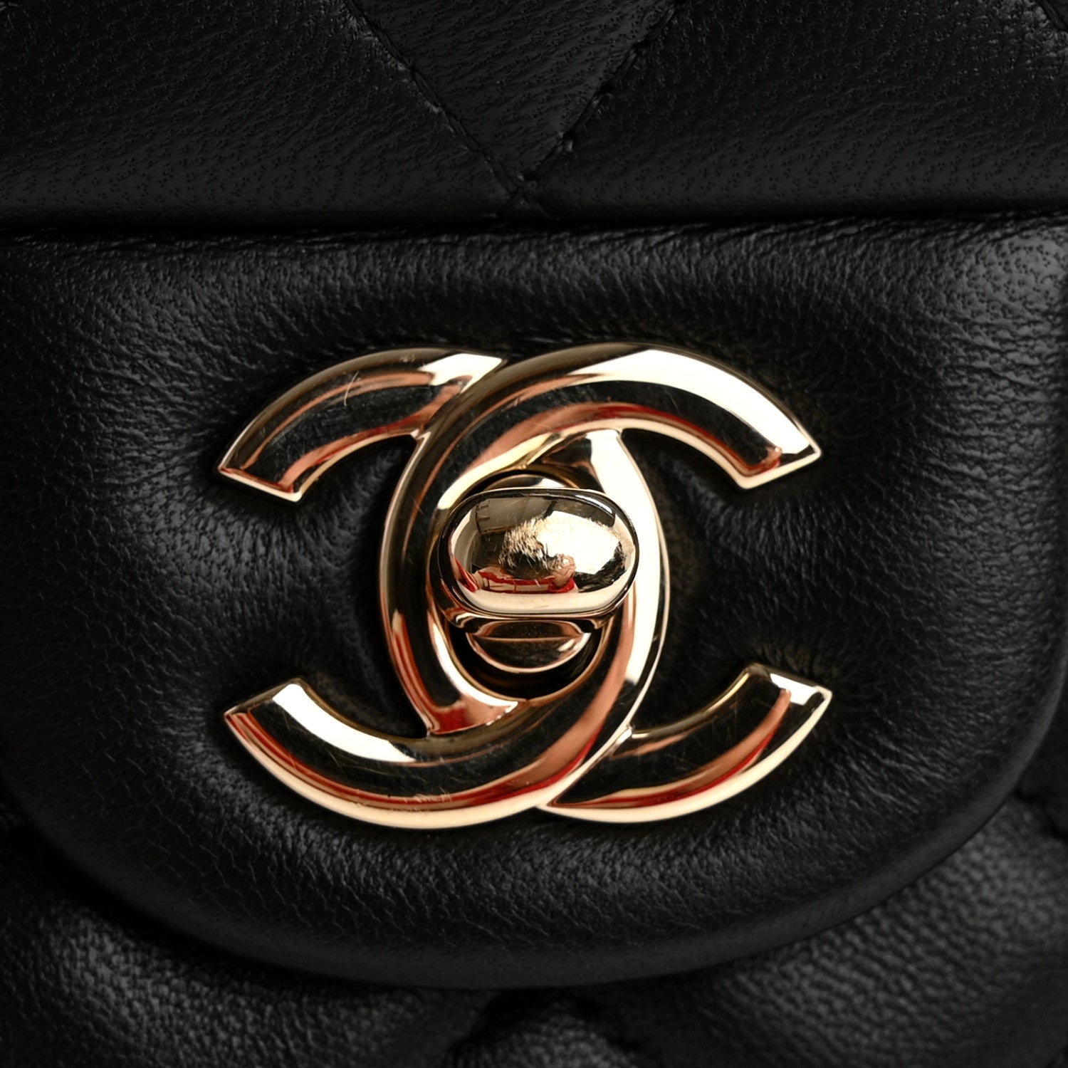 Chanel Lambskin Quilted Mini Rectangular Flap Black 12 of 13