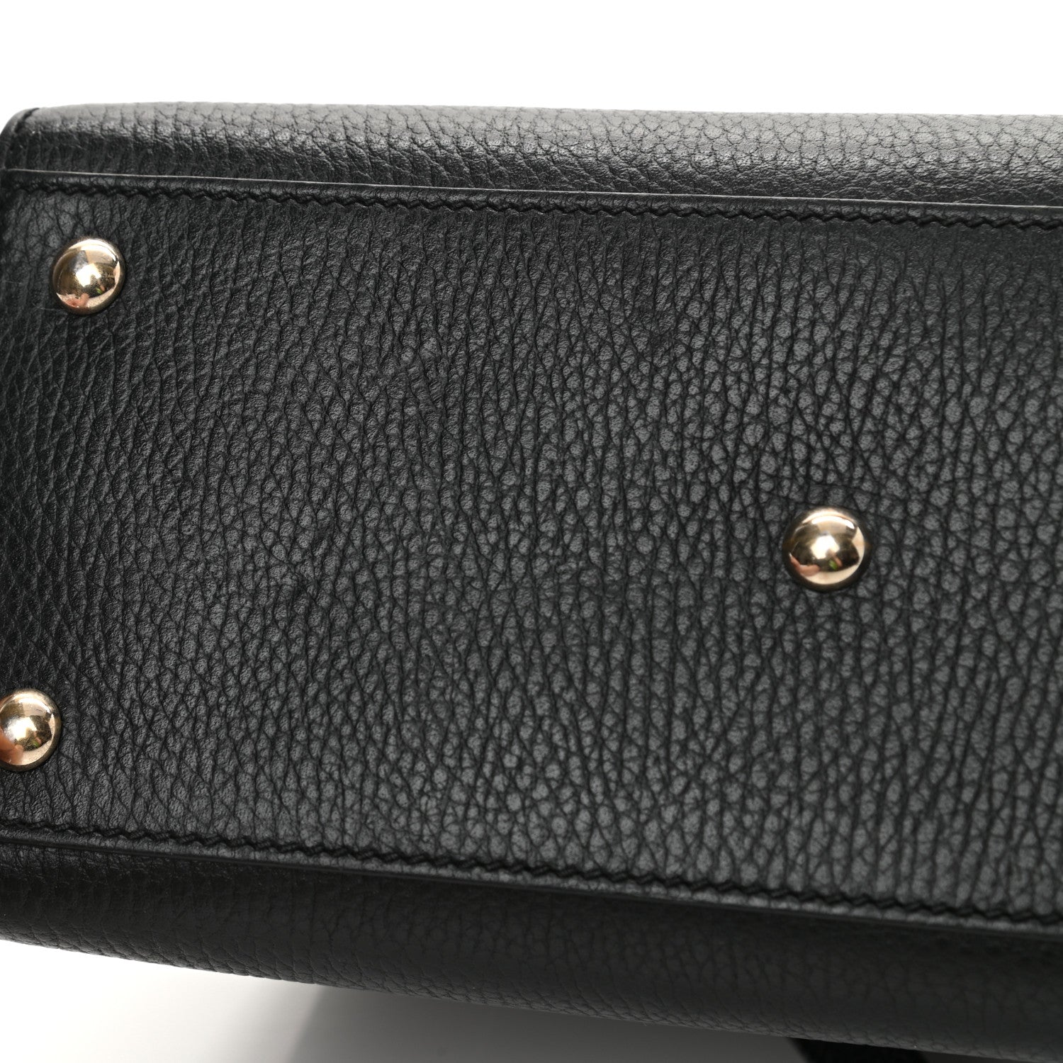 Gucci Dollar Calfskin Medium Soho Top Handle Satchel Black 11 of 13