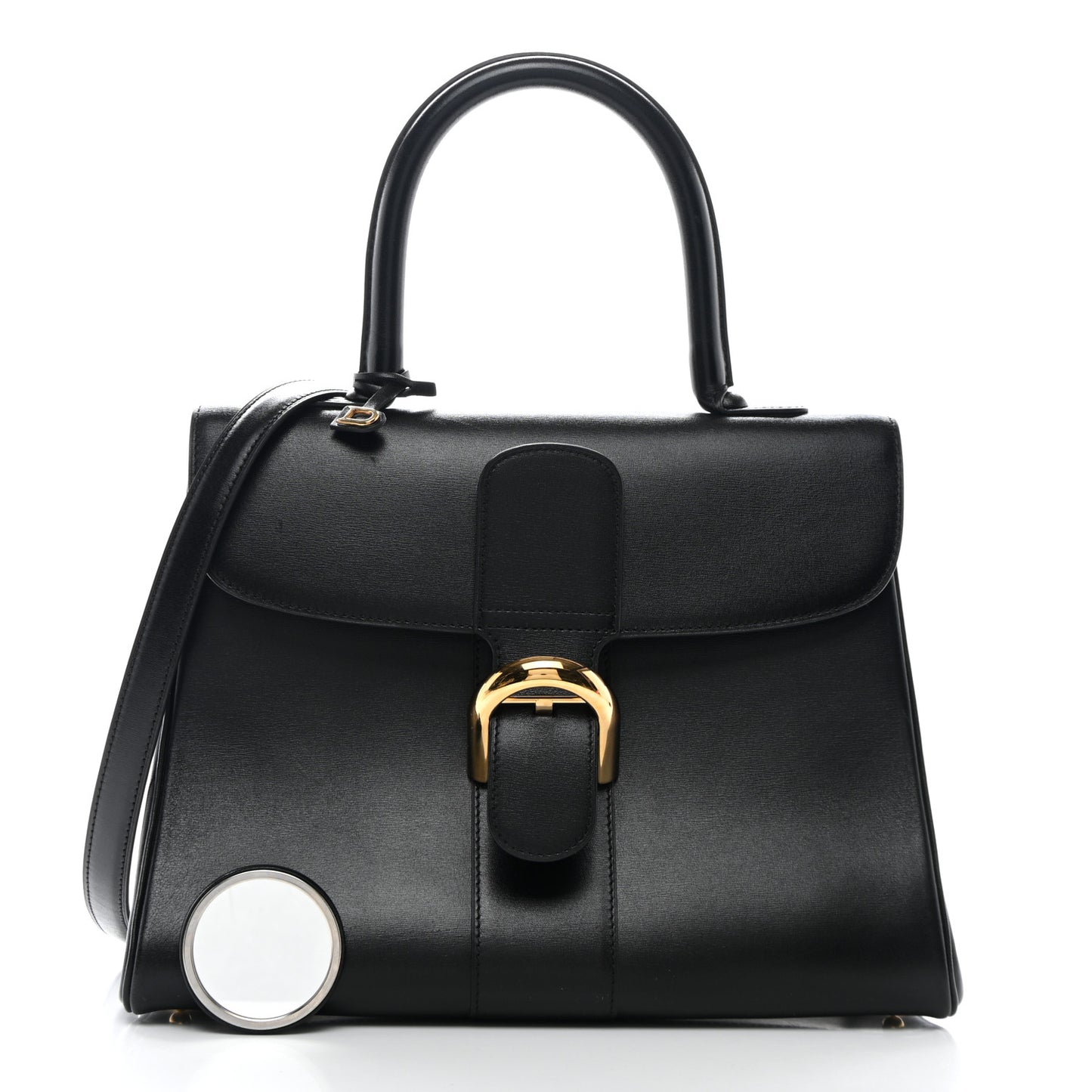Box Calfskin MM Brillant Satchel Black