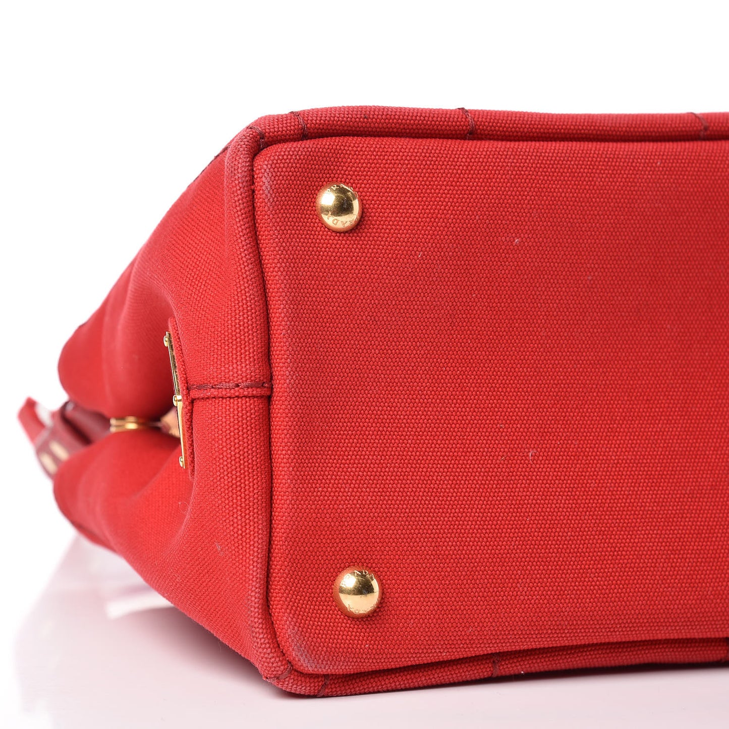 Canapa Small Logo Tote Rosso Talco