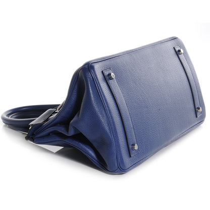 Hermes Taurillon Clemence JPG Birkin 42 Bleu Saphir 4 of 9