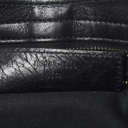 Balenciaga Agneau Laser Cut Cross Classic Gold Hardware City Black 6 of 7