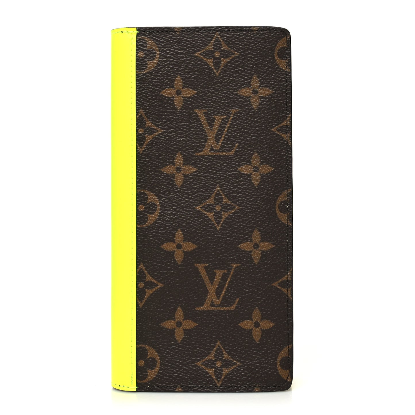 Monogram Macassar Brazza Wallet Florescent Yellow