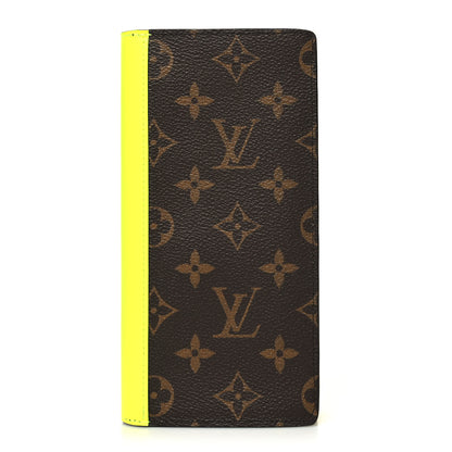 Louis Vuitton Monogram Macassar Brazza Wallet Florescent Yellow 1 of 9