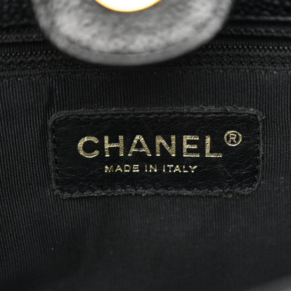Chanel Caviar Quilted Petit Shopping Tote PST Black 6 of 12
