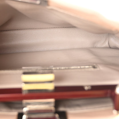 Fendi Nappa Colorblock Mini Peekaboo Iconic Satchel Plaster Banana Grigio Polvere 5 of 10