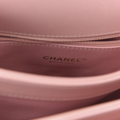Chanel Lambskin Chevron Quilted Medium Trendy CC Dual Handle Flap Bag Pink 8 of 11