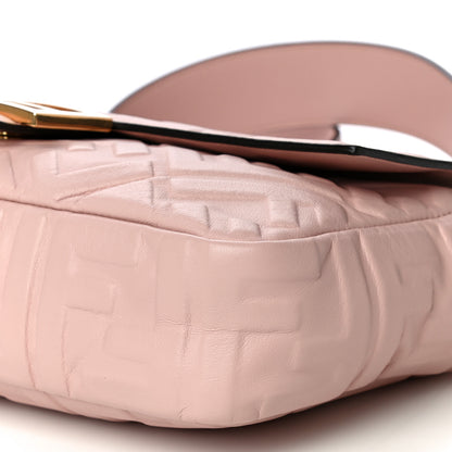 Fendi Nappa FF 1974 Embossed Baguette Rosa Quarzo 11 of 12